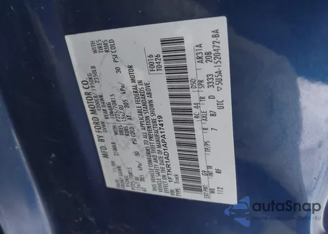 2010 Ford Ranger Xl/Xlt из США, поврежденный, VIN 1FTKR1AD1APA17419